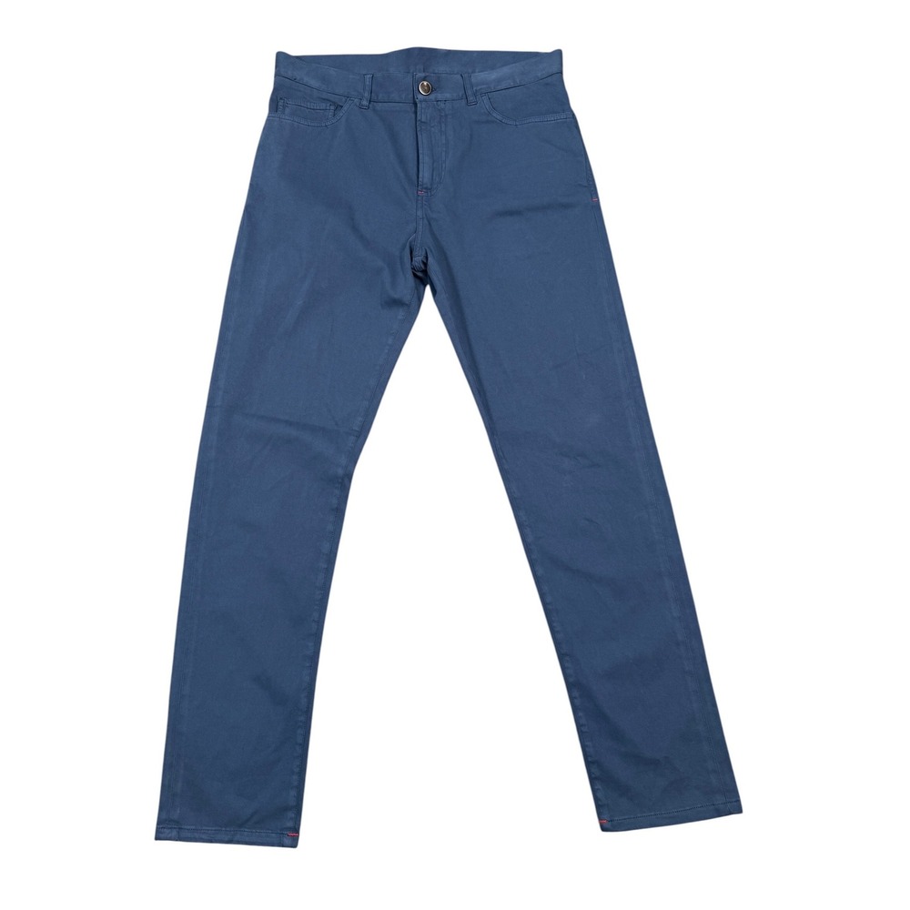 Isaia Napoli Comfort Project Pants Men EU 50 32X30 Cotton Cashmere Blend Italy